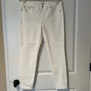 J. Crew Women's White Skinny Jeans